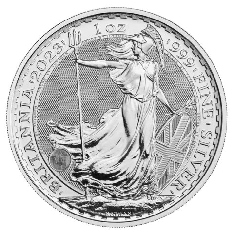1 oz Britannia 2023 srebrna moneta w kapslu ochronnym