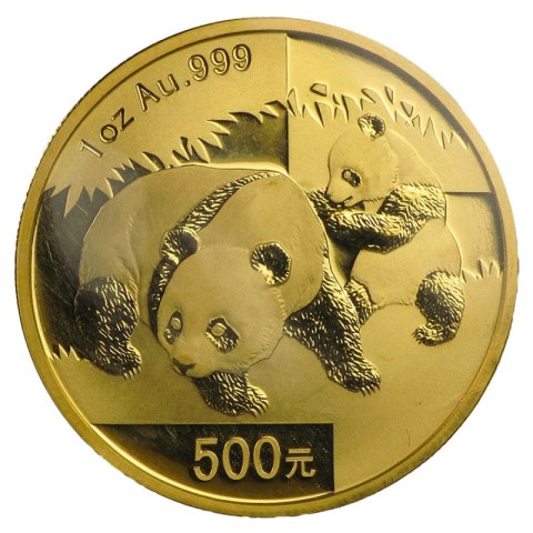 Chińska Panda 2008 złota moneta 1 oz z motywem pandy