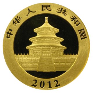 1 Uncja Chińska Panda Złota Moneta | 2012