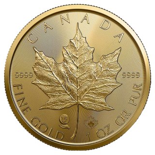 1 Uncja Liść Klonowy Złota Moneta | Pojedyncze źródło | 2022