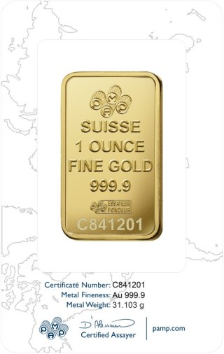 1 Uncja Złota Sztabka | PAMP Rosa