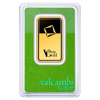 1 Uncja Złota Sztabka | Valcambi | Green Gold