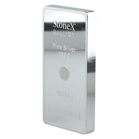1 kg Srebrna Moneta Sztabka StoneX Bullion - inwestycyjna sztabka srebra