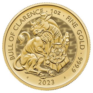 1 oz Tudor Beasts The Bull of Clarence Złota Moneta | 2023