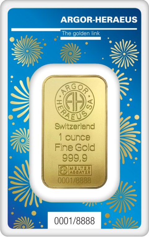 Złota sztabka 1 oz Rok Królika 2023 Argor-Heraeus – blister CertiCard, złoto inwestycyjne próby 999.9