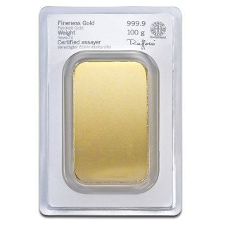 100g Złota Sztabka Bita | Heraeus