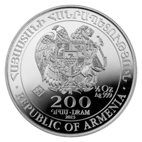 1/2 oz Arka Noego 2023 srebrna moneta Armenia w kapslu ochronnym
