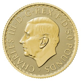 1/2 oz Britannia Karol III Złota Moneta | 2024