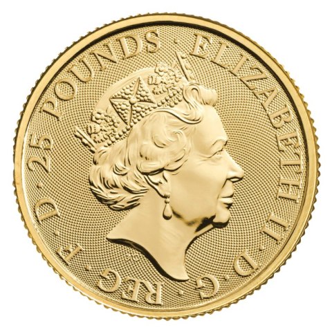 1/4 oz Tudor Beasts Yale of Beaufort Złota Moneta | 2023