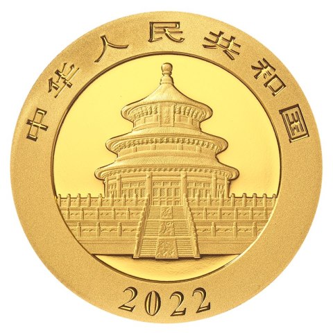 1g Chińska Panda Złota Moneta | 2022