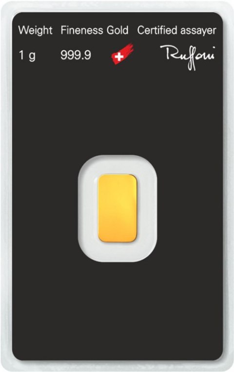 1g Złota Sztabka Argor-Heraeus - inwestycyjna sztabka złota
