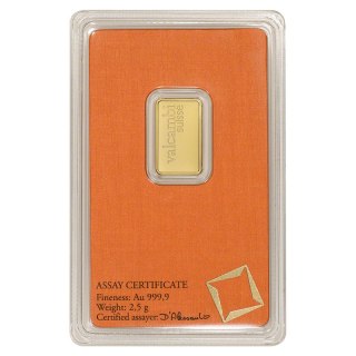 2,5g Złota Sztabka | Valcambi