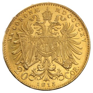 20 Koron Austriackich Franciszek Józef I Złota Moneta | Nowe bicie