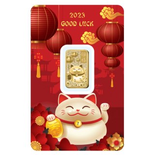 5g Złota Sztabka Good Luck in the Lunar New Year | PAMP