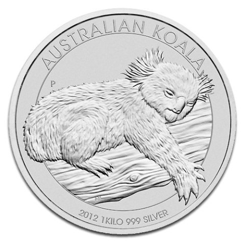 1 kg srebrna moneta Koala Perth Mint – wzór zmienny, próba 999, kapsel ochronny, różne roczniki