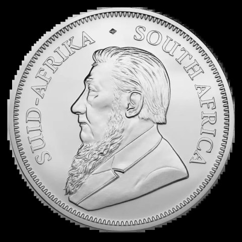 Krugerrand silver coin 1 oz – awers z Paulem Krugerem