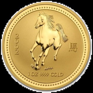 1 Uncja Lunar I Rok Konia Złota Moneta | 2002