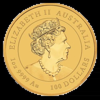 1 Uncja Lunar III Bawół Złota Moneta | 2021