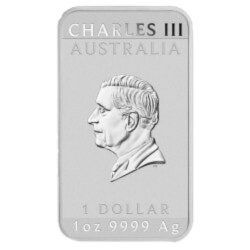 1 Uncja prostokątna srebrna moneta Smok 2024 – inwestycyjna moneta srebrna od Perth Mint, dostępna w GoldInvest24