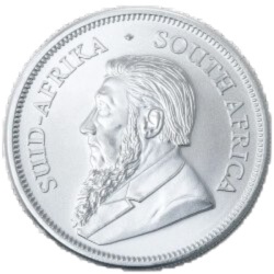 1 oz Krugerrand 2025 srebrna moneta – awers z Paul Krugerem