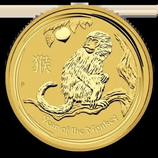 1 oz Lunar II Monkey | Gold | 2016