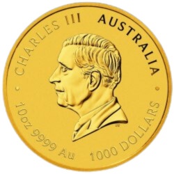 10 Uncji Lunar III Rok Wąż Złota Moneta | 2025