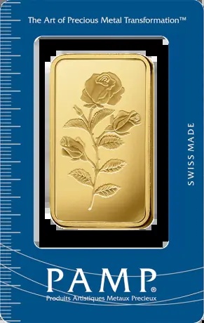 100g Złota Sztabka Róża | PAMP