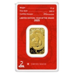 10g Rok Węża Złota Sztabka | Argor-Heraeus | 2025
