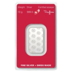 10g Srebrna Sztabka | Argor-Heraeus