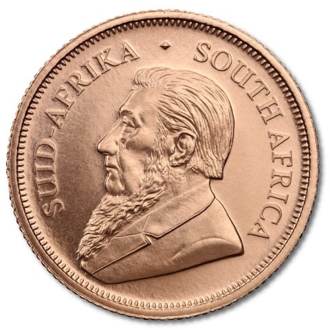1/10 uncji Krugerrand złota moneta – awers z Paulem Krugerem
