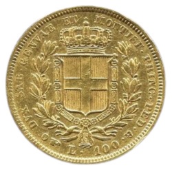 20 Lirów Sardynia Charles Albert Złota Moneta | 1831 - 1849