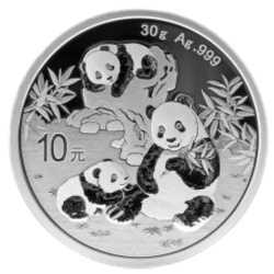 30g Chińska Panda Srebrna Moneta | 2025