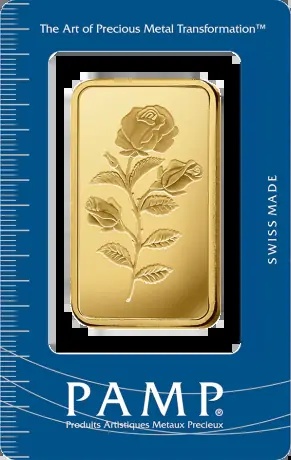 50g Złota Sztabka Róża | PAMP