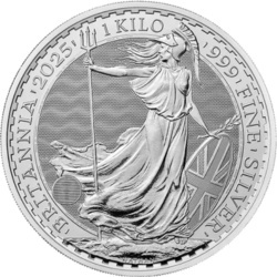 Britannia Karol III 1 kg srebra 2025 – moneta inwestycyjna