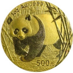 1 Uncja Chińska Panda Złota Moneta | 2002