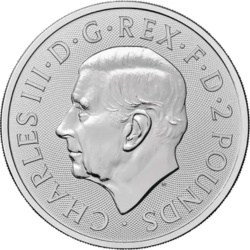 1 oz Brytyjski Lew Srebrna Moneta | 2025