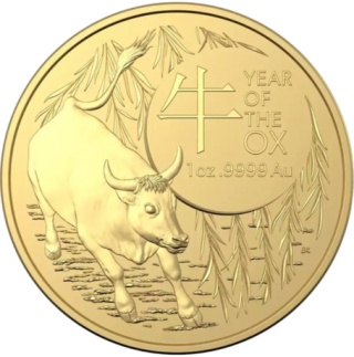 1 oz Rok Bawoła Złota Moneta | 2021