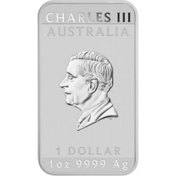 1 oz Smok Prostokątna Srebrna Moneta | 2025