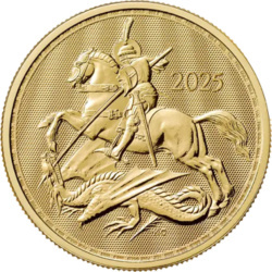 Złota moneta 1 uncja 2025 z serii The Tudor Beasts w kapslu ochronnym