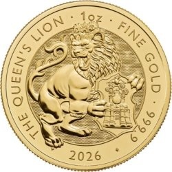 1 oz Tudor Beasts Queens Lion Złota Moneta | 2026