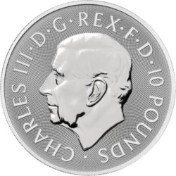 10 oz Bestie Tudorów Greyhound of Richmond Srebrna Moneta | 2025