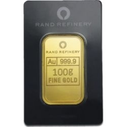 100 g gold bar Elephant Rand Refinery 999.9 – złota sztabka inwestycyjna