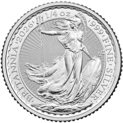 1/4 oz Britannia Karol III Srebrna Moneta | 2026