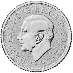 Srebrna moneta 1/4 oz Britannia Karol III 2026 w kapslu ochronnym