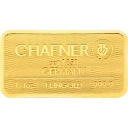 1/4 oz Złota Sztabka | C.Hafner