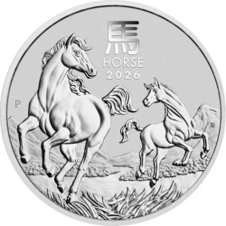 2 oz Lunar III Year Horse Silver Coin | 2026