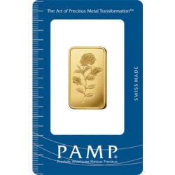 20g Złota Sztabka Róża | PAMP
