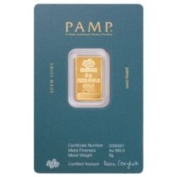 5g Sztabka złota | PAMP Fortuna | Arabski Sokół | Zawieszka