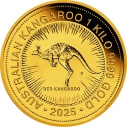 1 kg Australian Kangaroo 2025 gold coin 999.9