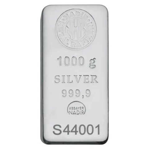 1 kg Silver Bar | Nadir Metal Rafineri